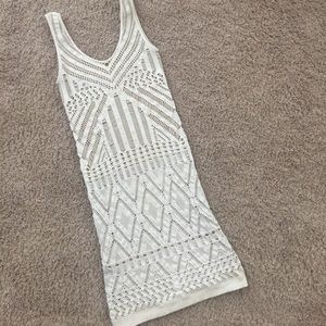 Bebe white bodycon dress size small